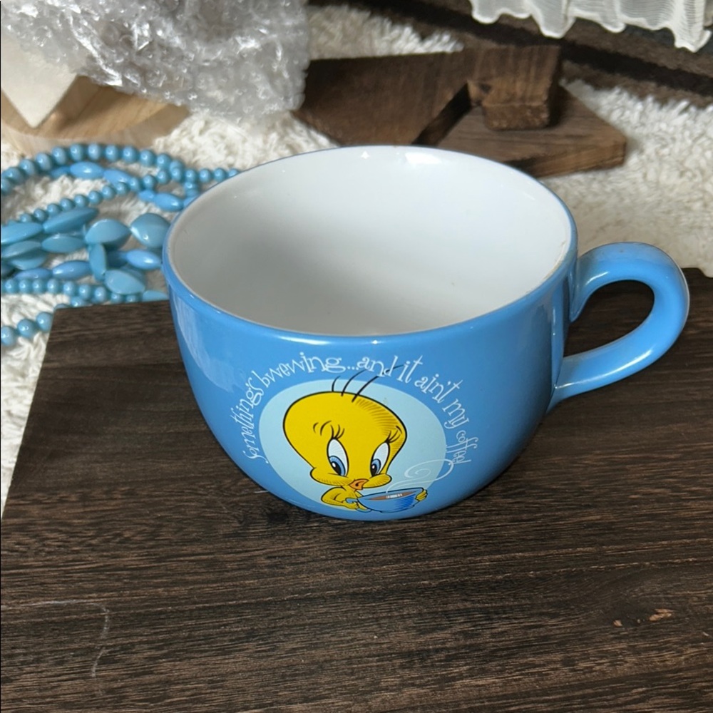 Vintage 1997 Warner Bros. Studio Store Blu Collectible Tweety Bird Sylvester